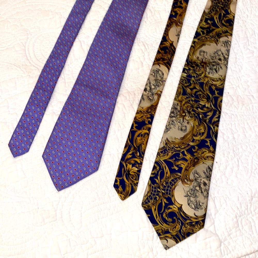 Christian Dior silk slim tie lots